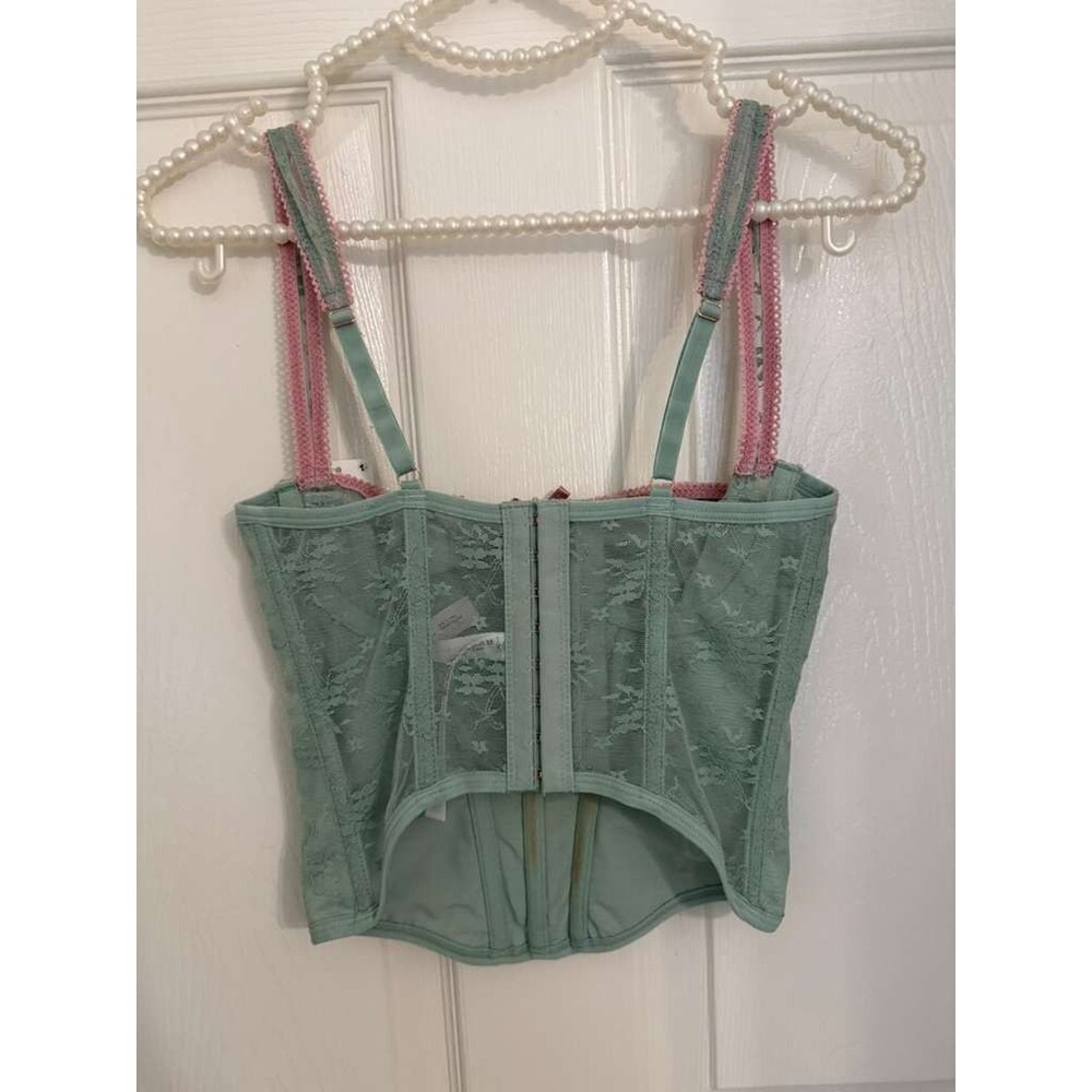 Y2K Out From Under Urban Outfitters Lace Bustier Corset Top XS NWT - Picture 5 of 10